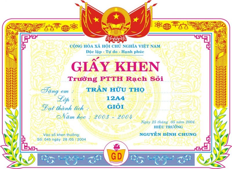 giay-khen-hoc-sinh-pho-thong